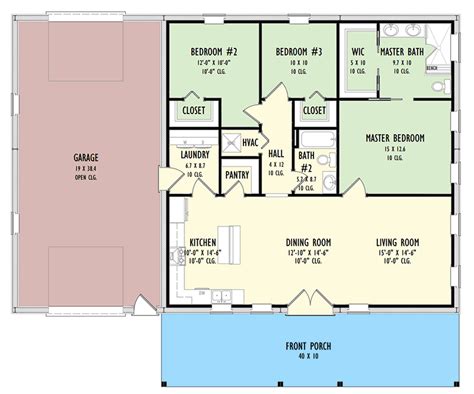 1600 sq ft metal house plans|1600 Sq. Ft. Barndominium Floor Plans .